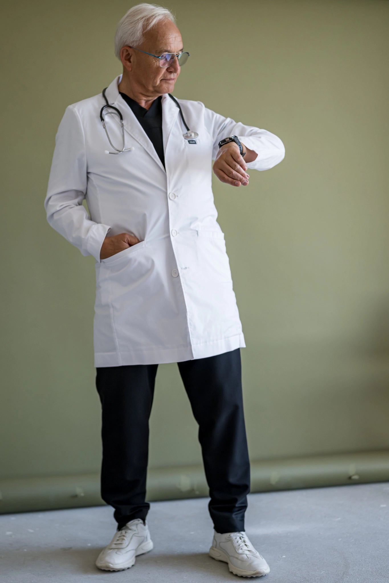Fartuch medyczny męski SAMBOR Long - Medsy