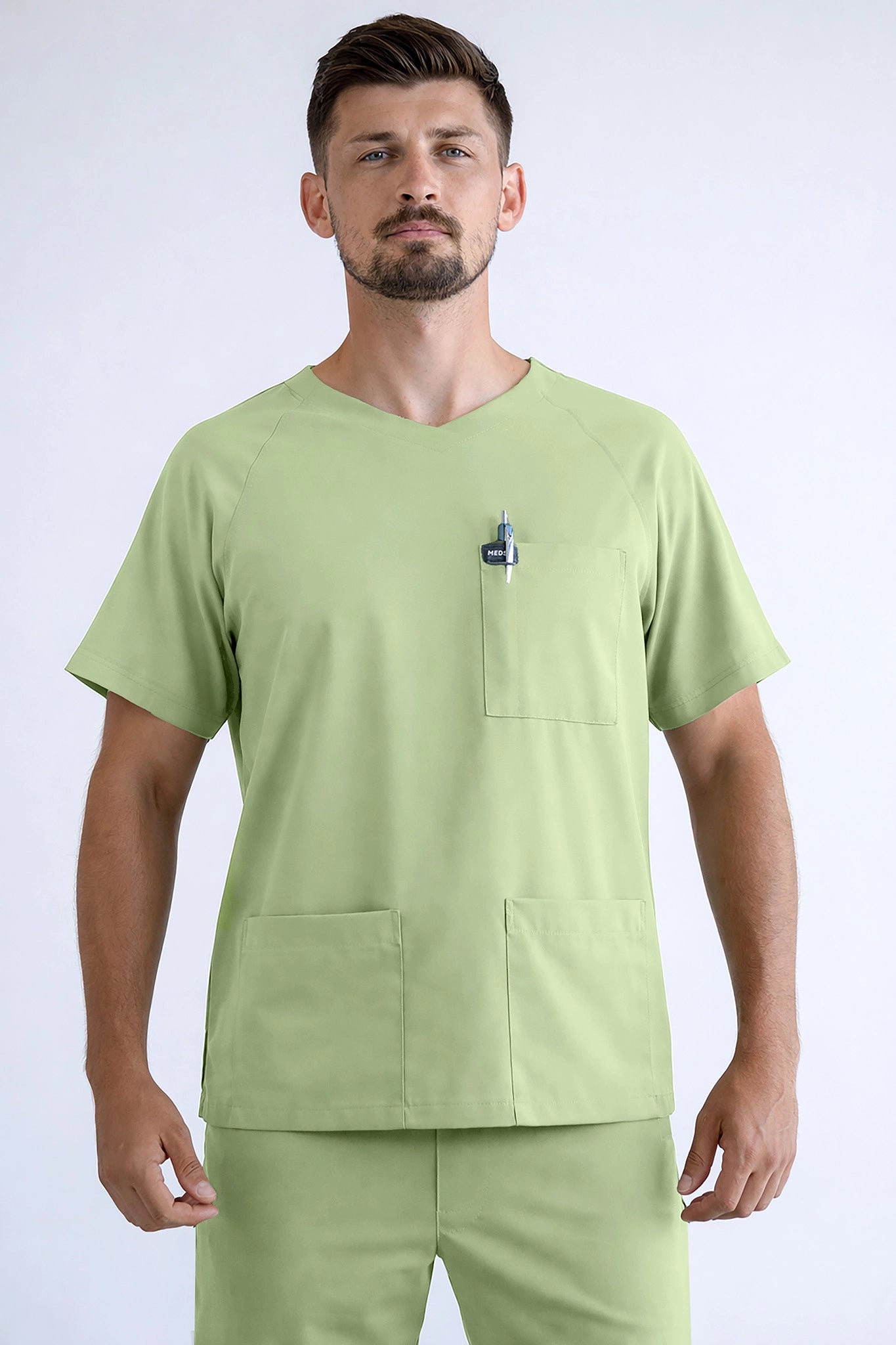 Pistacjowa bluza medyczna męska KARDO