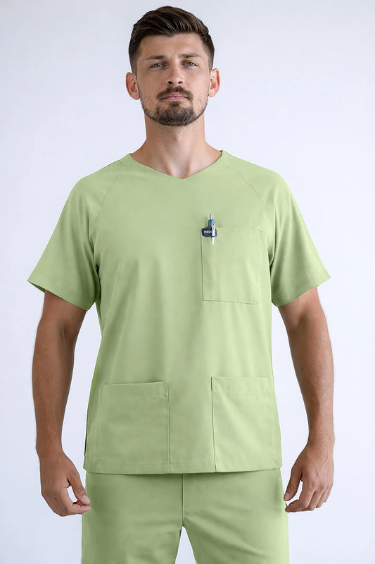 Pistacjowa bluza medyczna męska KARDO