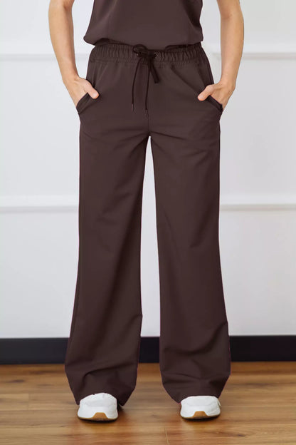 Spodnie medyczne damskie szerokie NICEA