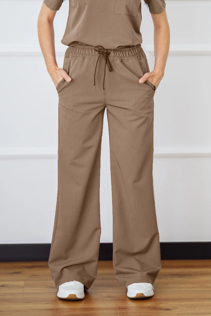 Spodnie medyczne damskie szerokie NICEA